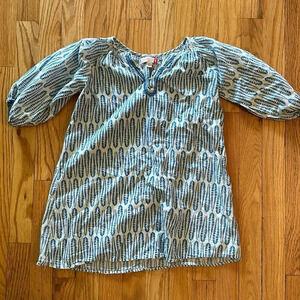 Pink Chicken New York 6 cotton made in India dress white blue great condition